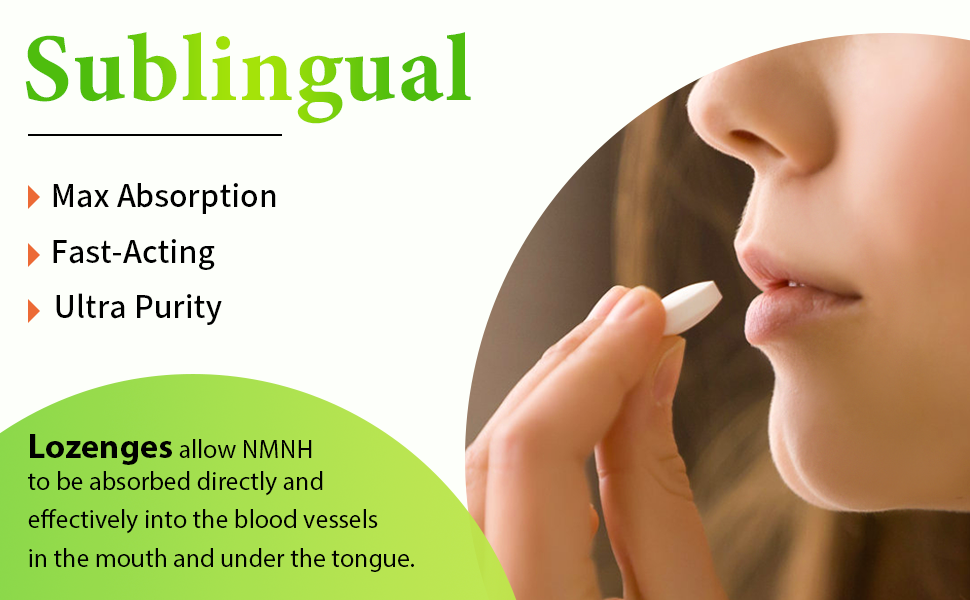 Sublingual NMNH 500mg (120-Day Supply, 500mg per Serving) , 120 Count