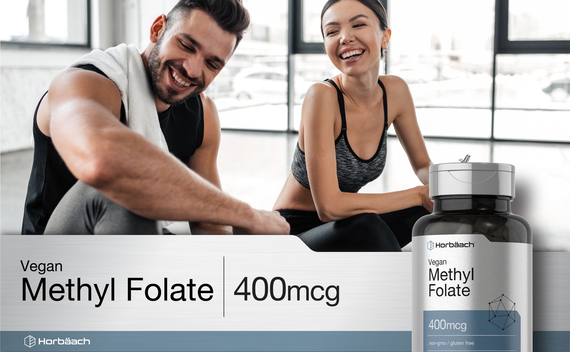 Horbäach Methyl Folate 400 mcg | 150 Vegan Capsules