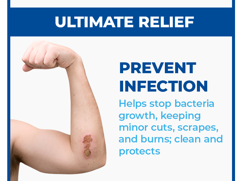 Bacitracin Zinc 1 oz Tube. Firtst Aid Antibiotic Ointment Helps to Prevent Infection in Minor cuts, scrapes and Burns.