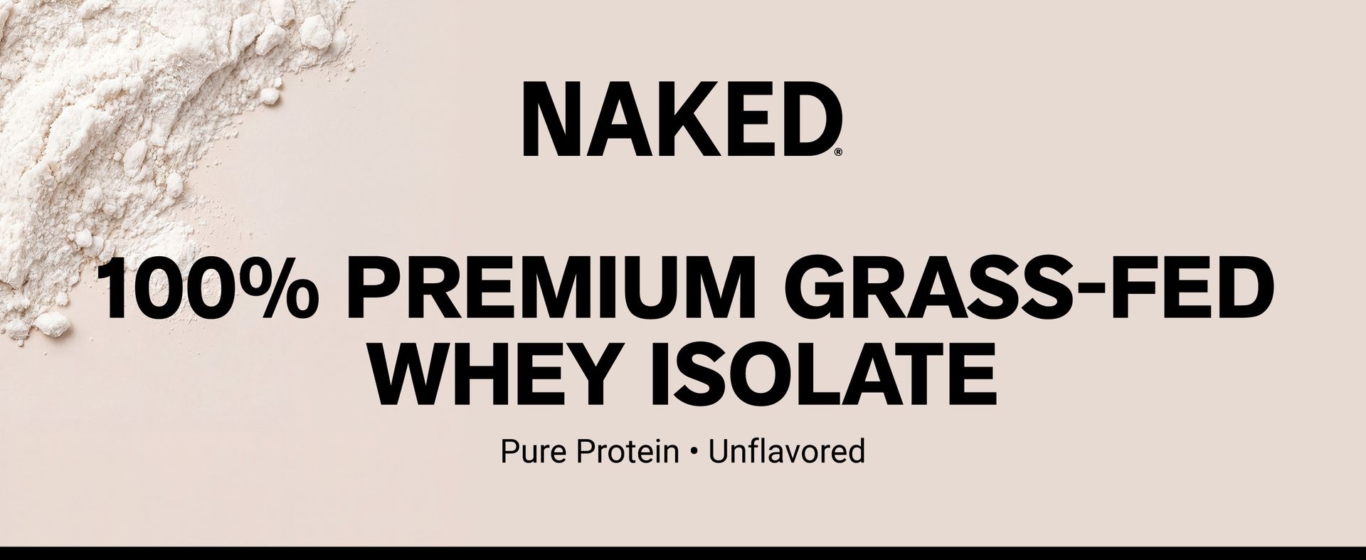 NAKED Whey Isolate Protein - Only 2 Ingredients, 30g Grass-Fed Protein, Zero Carb, Unflavored, Undenatured, Non-GMO, No Soy, Gluten-Free, No Preservatives - 28 Servings
