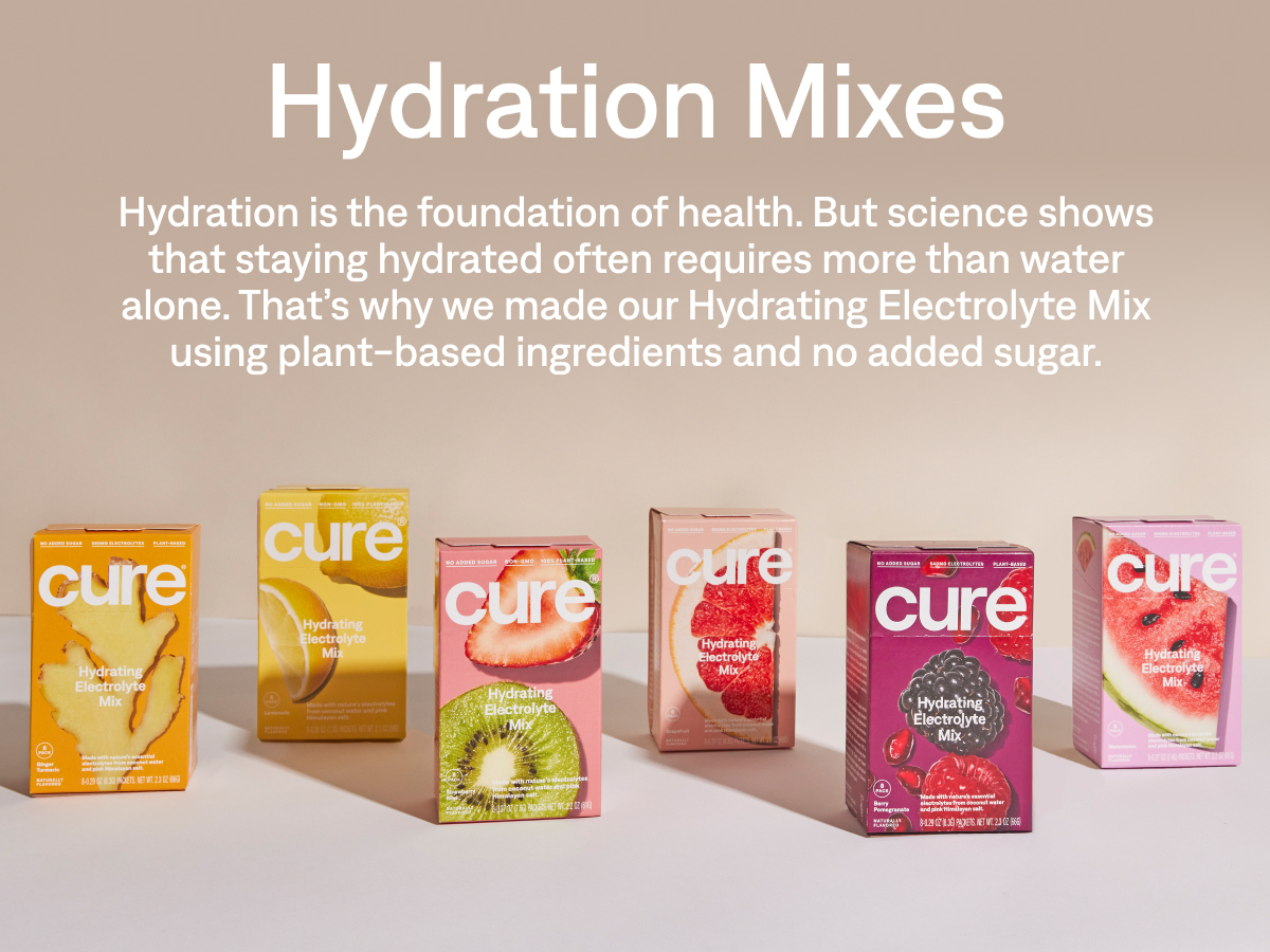Cure Hydration - Electrolyte Drink Powder Classic Variety Pack 8 Packets