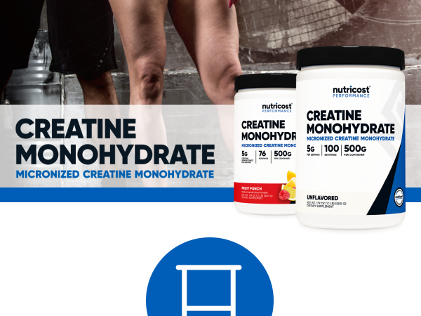 Nutricost Creatine Monohydrate Powder (Fruit Punch, 500 Gram)