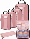 BAGSMART Compression Packing Cubes, 6 PCS Packing Cubes para Malas, Travel Bags Organizer para Bagagem, Lightweight Packing Cube for Travel Essentials