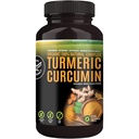 Cápsulas 100% cruas e orgânicas de Curcumina Turmérica. Certified Organic, Gluten-Free, Non-GMO, e Cafeína-Free. Melhorado com alho, gengibre e pimenta preta, 500mg, 120 Cápsulas Vegan