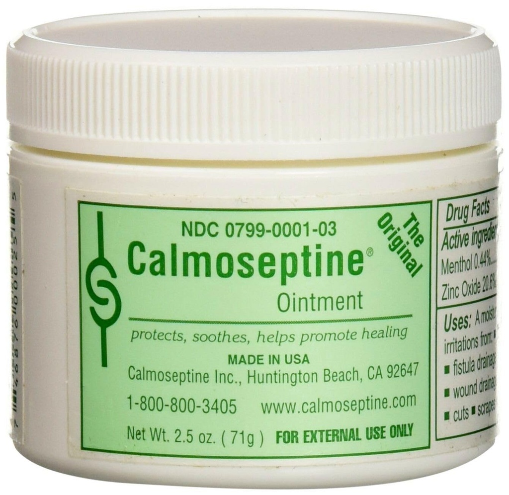 Calmoseptina Pomada - 2,5 Oz Jar Cada (Pacote de 3)