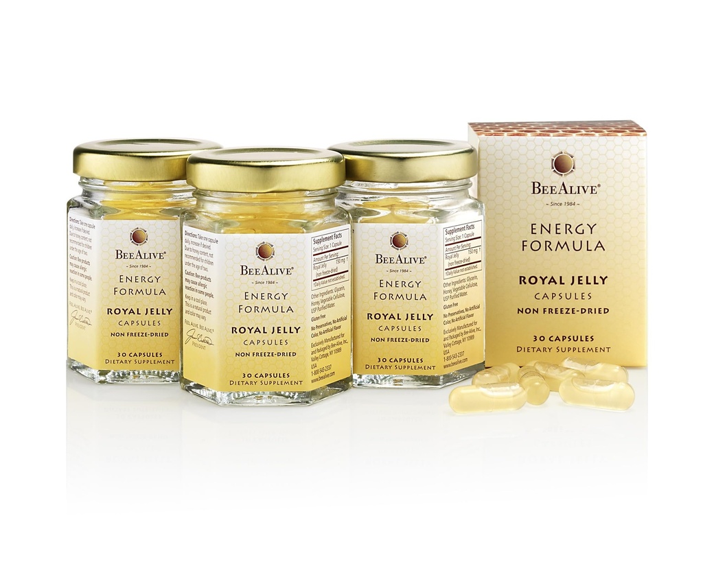 Cápsulas Royal Jelly - suprimentos de 3 meses