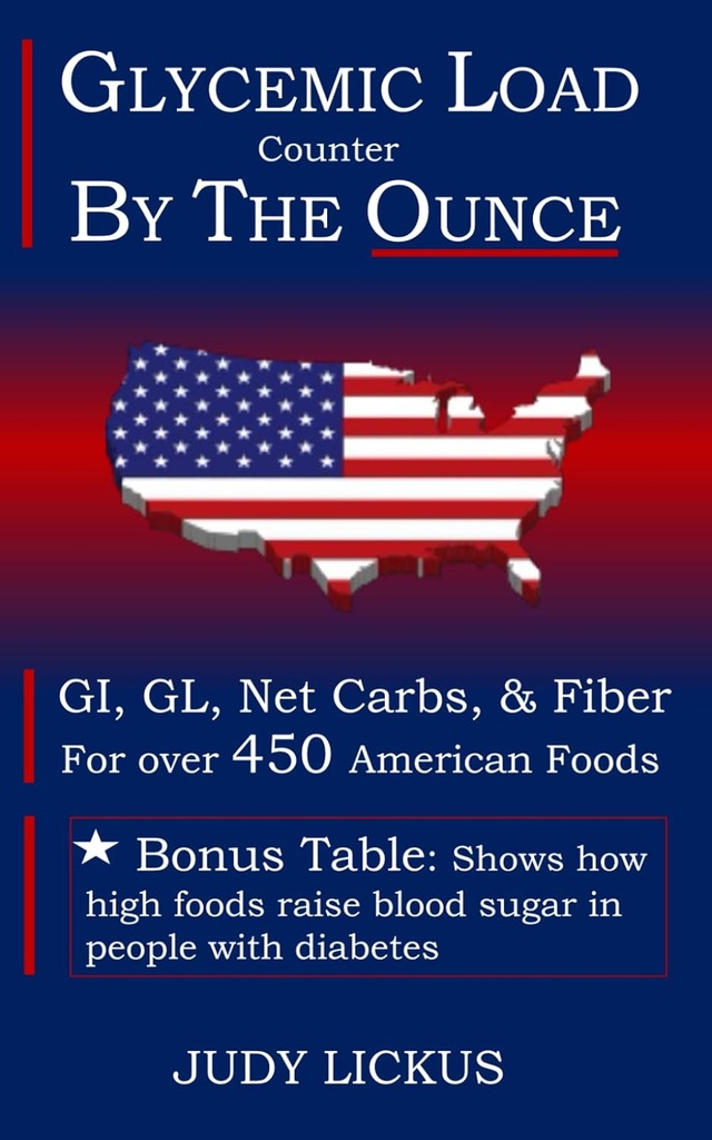 Contador de carga glicémica: Com os serviços pela onça o guia de bolso para GI, GL, carboidratos líquidos e fibra para mais de 450 alimentos americanos