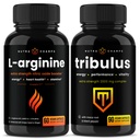 NutraChamps Cápsulas L-Arginina e Cápsulas Tribulus Pacote 2