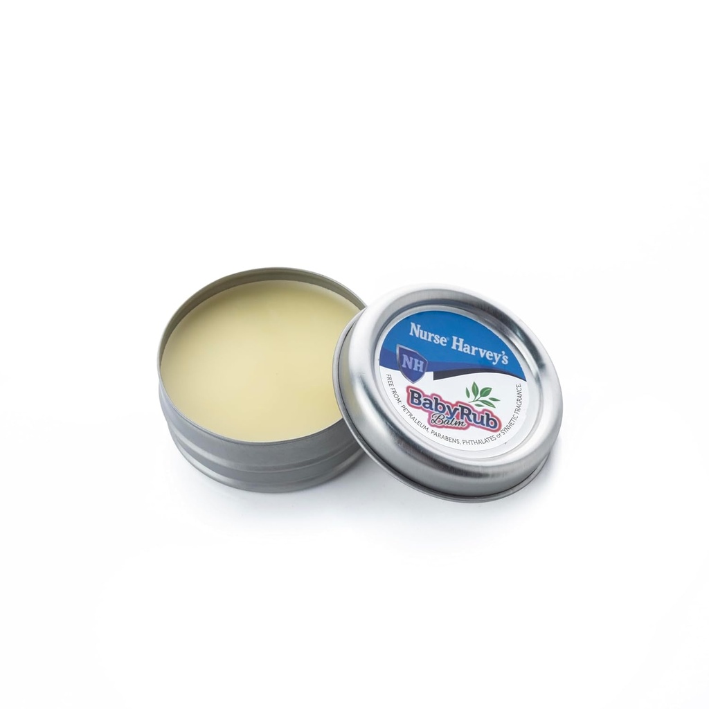 ENFERMEIRA HARVEY BAB BAB BALM (Purely Natural Baby Chest Rub, 3 Mês+, Alivia Tosse & noses abafados) 0.7Fl Oz
