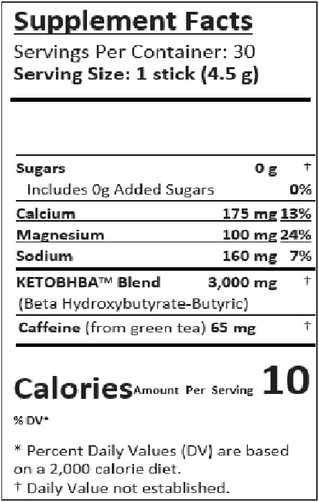 B-Epic B-KETO Natural Grape Flavored Suporte para o seu bem-estar - projetado para apoiar a energia natural e bem-estar - inclui 30 varas de pó