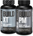 Fábrica Jacked AM & PM Muscle Building Supplement Stack - Build-XT Muscle Built & Build PM Night Time Muscle Growth & Sleep Aid
