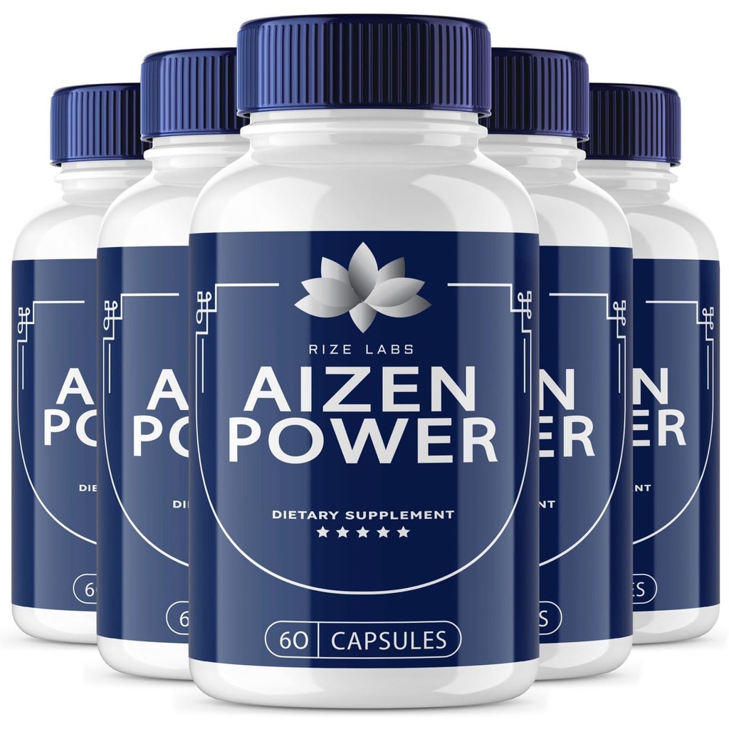 Rize labs - Aizen Power para homens, Todos os suplementos naturais masculinos para aumentar a energia e desempenho (300 Cápsulas)