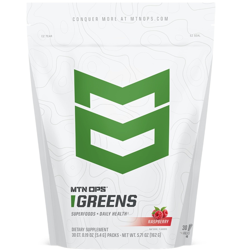 MTN OPS Super Verdes Diária Imune Saúde e Energia Beber Pó – Digestive Health Support Blend Boosted with Chlorophyll-Rich Greens .