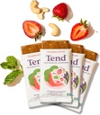 Tend Daily Best Prenatal Vitamina Bar, Feito com ingredientes orgânicos para mães grávidas e pós-parto, Inclui DHA, vitamina D, B, cholina, folato - Strawberry Patch (4ct)