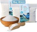 Baraka cerâmica Neti Pot Sinse com sal do mar mineral - solução salina - emparelhe com sua cerâmica Neti Pot - lavagem do cuidado do nariz - lavagem do nariz - sal nasal - lavagem do sal do mar mineral (16 oz - 2 pacote)