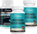 Glutationa Softgels lipossomais - 120 Softgels + Creatina Mono-hidratada Micronizada - 60 Condes