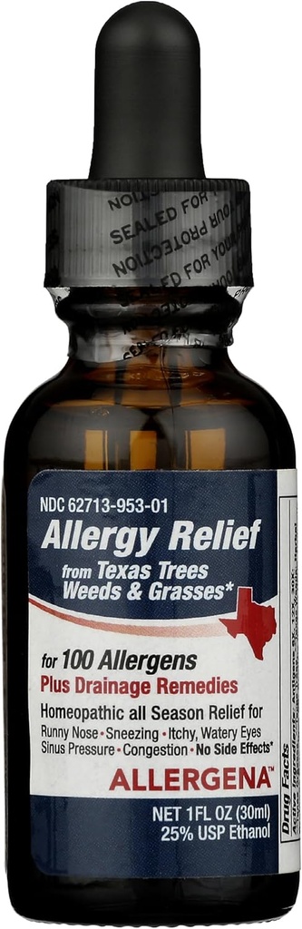 PROGENA - Allergena Texas Trees - gotas de alívio de alergia (1 Fl Ounce)