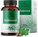 HERBAMA Goldenseal Raízes Cápsulas 700mg - Sistema Respiratório e Imune Suporte com Goldenseal Powder Supplement - Vegan, Não-GMO
