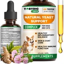 Natural Cats & Dog Yeast Infection Alief - Itchy Skin & Orelha Tratamento - Reduz Irritation & Alivios Coceira e Alergia - Herbal Medicine Drops Supplement - Made in USA