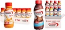 Premier Protein Shake MINIs Caramel 22g Protein 120 Pacote de calorias de 12 & Protein Shake 8 Pacote de variedade de sabor 30g Protein 24 Vitaminas & Minerals
