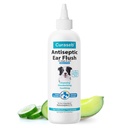 Solução de tratamento de infecção do ouvido do cão Curaseb – acalma coceira e orelhas inflamadas – limpa debris e acúmulo - 8 onças