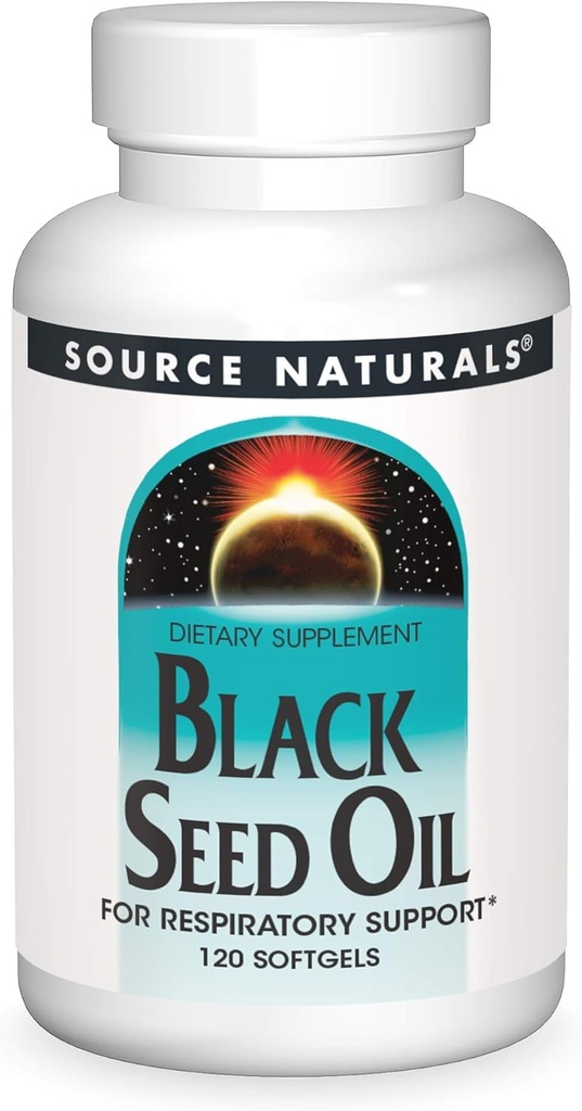 Fonte Naturals Black Cumin Seed Oil for Respiratory Support -120 Softgels