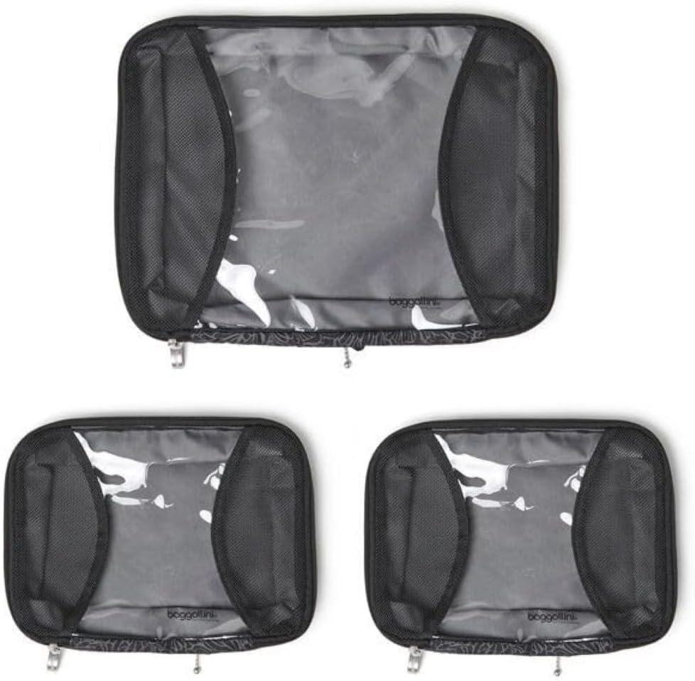 Conjunto de 3 peças do Cubo de Compressão Baggallini - Cubos de Compressão Leve