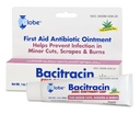 Globo Bacitracina Zinco 1 oz Tubo, Antibiótico de Primeiros Socorros Pomada Ajuda a prevenir a infecção em cortes menores, arranhões e queimaduras