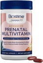 Biostime Vitaminas pré-natais avançadas para as mulheres 20 Nutrientes, Multivitamina, Ácido Fólico, Ferro, Prebiótico e Ómega 3 EPA & Ácidos Gordos DHA .