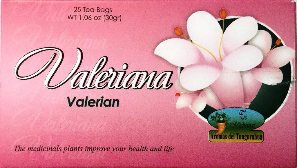 Valeriana Té. 25 Sacos de Chá. Chá Valeriano. 2-PACK (50 Sacos de Chá Total) (50 Bolsas)