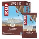 CLIF BAR - Barras de Proteínas Energéticas - Chocolate Brownie - Feito com Aveia Orgânica - Barras de Energia - Não-GMO - (15 Pack)