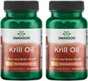 Swanson EFAs- Krill Oil - Força máxima - 1 g, 30 Softgels (2 embalagem)