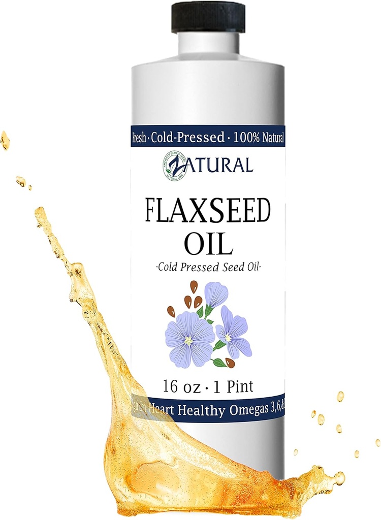 Óleo de linhaça Zatural naturalmente cresceu 100% Puro Linho sementes frio prensado Vegan Omega Fatty Ácidos 16 onças
