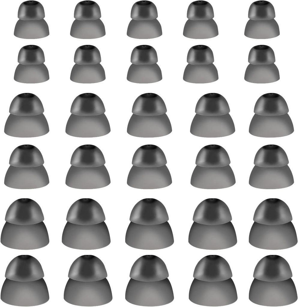 30 Pcs Silicone Hearing Aid Domes Hearing Aid Domes Hearing Aid Power Domes Hearing Aid Dicas para Resolver Sure Fit Style RIC RITE e Open Fit BTE Hearing Amplifier (Grande, Médio, Pequeno)