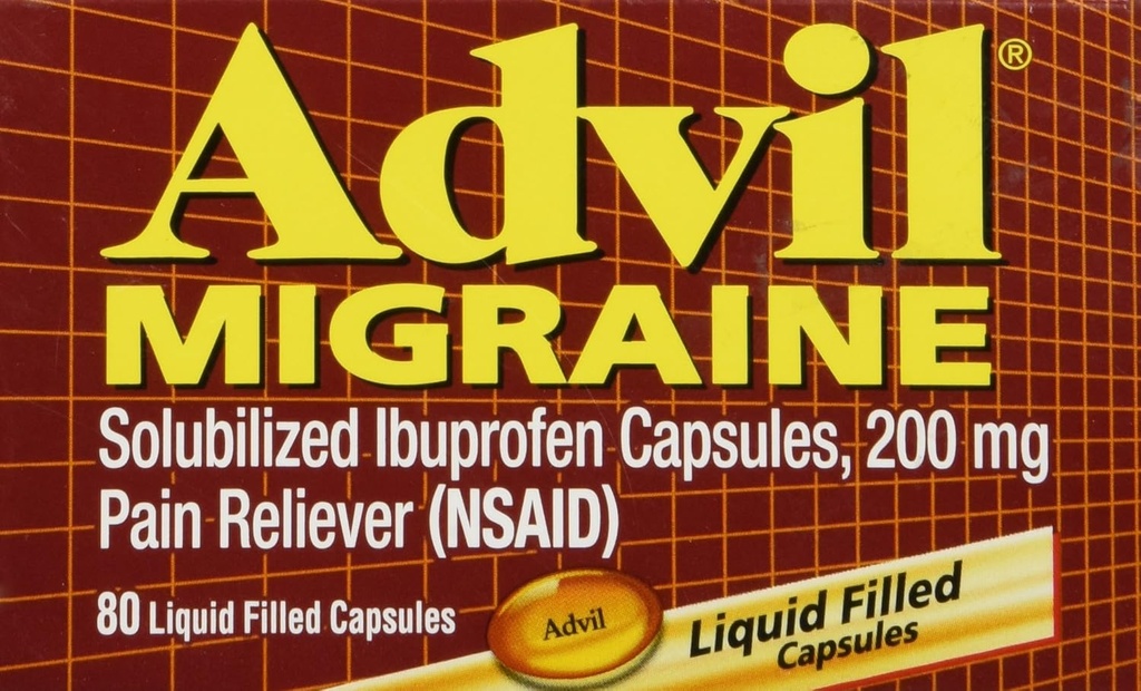Advil Migraine - 80 Cápsulas Enchidas Líquidas