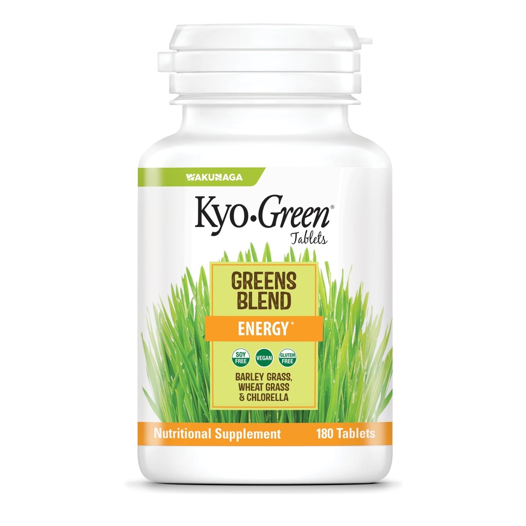 Kyo-Green Greens mistura de energia, 180 comprimidos