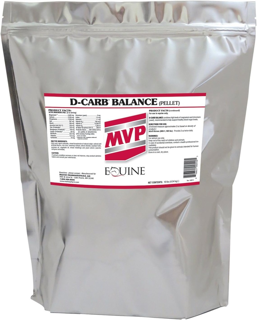 MVP D-Carb Balance (10lb) Suporta Metabolismo de Glicose + Vitaminas e Probióticos...