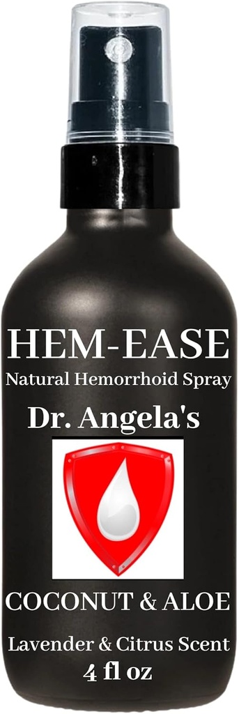 Tratamento de hemorróidas do Dr. Angela Spray Orgânico Aloe Vera, Bruxa Hazel & Óleos Essenciais Açafrão & Árvore de Chá