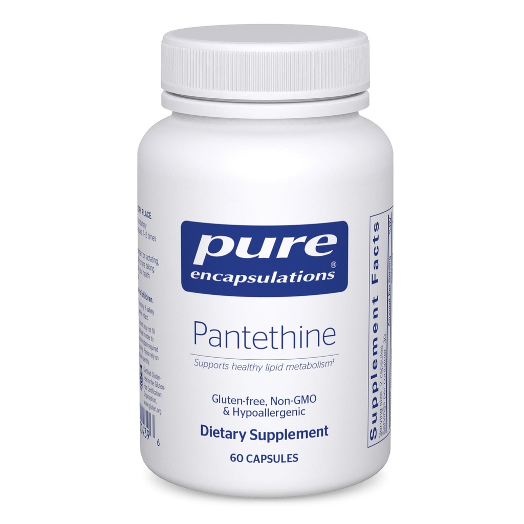 Puro Encapsulamentos Pantetina Suplemento Hipoalergênico Suporta Metabolismo Lipídico Saudável e Função Cardiovascular .