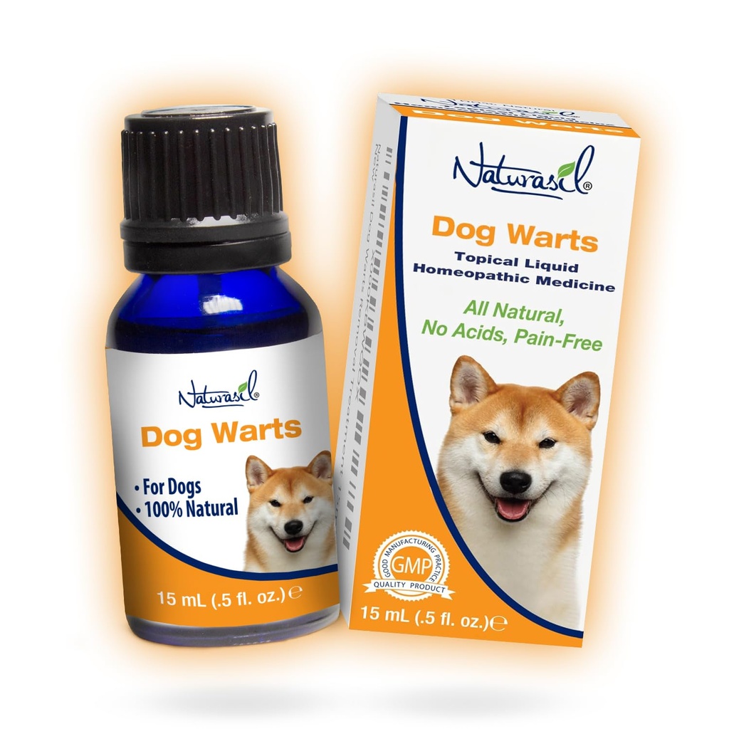 All-Natural Dog Warts Remover by Naturasil — Puro Thuja & extratos de plantas para removedor tópico de verruga & pele de blemish em animais de estimação