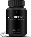 HUMANX VertiGone - Relief Vertigo - Ingredientes testados no tempo - Suplemento de equilíbrio natural antigo interior do ouvido - Alivia tonturas, náuseas, girando & Swaying Sensations - Non GMO - Comprimidos de ajuda tontos