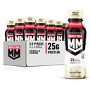 Muscle Milk Genuine Protein Shake, Baunilha Creme, 11.16 Fl Oz Garrafa, 12 Pack, 25g Proteína, Açúcar Zero, Cálcio, Vitaminas A, C & D, 5g Fibra, Energiz Snack, Recuperação de treinos, Embalagem May Vary