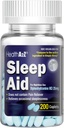 HealthA2Z Sleep Aid 200 Caplets (HCl 25mg de difenidramina)