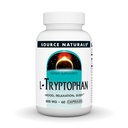 Fonte Naturals L-Tryptophan, para Humor, Relaxação e Sono*, 500mg - 60 Cápsulas