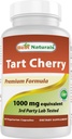 Melhor Natural Tart Cherry Extract 1000 mg 60 Vcaps