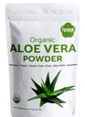 Orgânico Aloe Vera Powder, Aloe Barbadensis para refrigeração de rosto e máscara de cabelo, Hidratante Natural, ONE Resealbale Pack de 8 oz/223 Gram