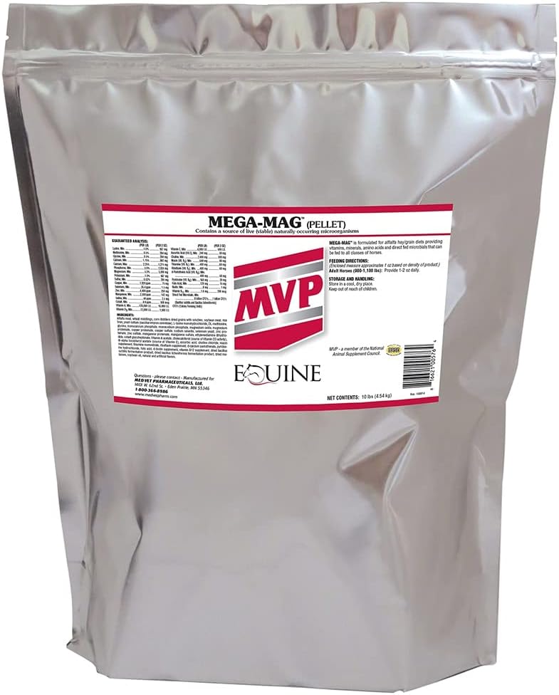 Mega-Mag (10lb) Equilibrado Multi Vitamina / Suplemento Mineral para dietas de Alfalfa Hay