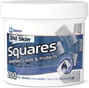 2o Vestido de Pele 1" Quadrados (200 Contagem) - Blocos de Blister para Pés e Corpo - Cool Gel Relief Patches - 95% Fórmula de Água - Proteção de Chafing Não-Stick - Primeiros Socorros Portáteis para Atletas e Caminhantes