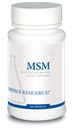 Biotics Research MSM Potent Supplement Enxofre, Produção de Colágeno, Cabelo saudável, Pele e unhas, músculo e conforto conjunto. 60 Cápsulas