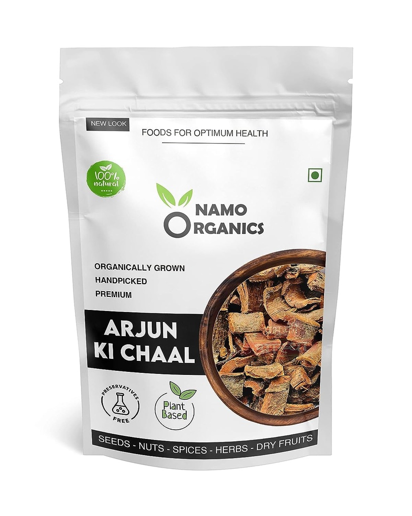 Nutranix TNA - Arjun orgânico ki Chaal - 400 Gm Secado- Arjuna Árvore Bark - Raw